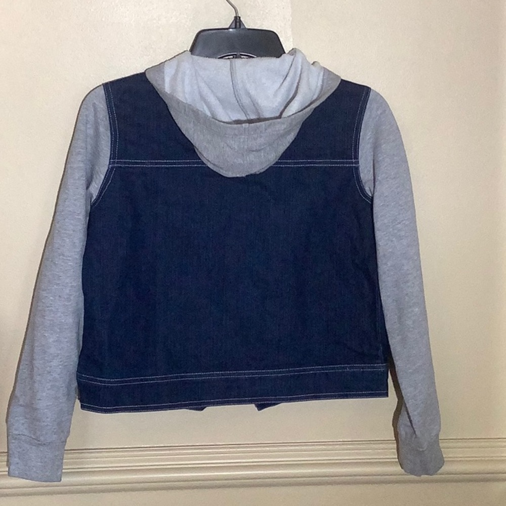 American Girl Hooded Denim Jacket - Picture 2 of 9